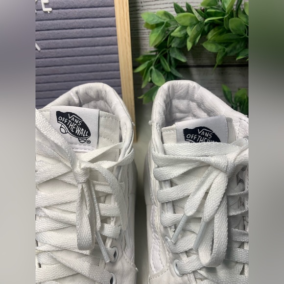 VANS Canvas Sk8-Hi True White Shoes size 7 high top - Picture 3 of 10